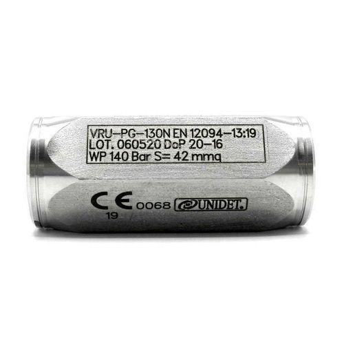Clapet anti-retour pour CO2 - VRU-PG - UNIDET.EU - pour gaz / de décolmatage / haute pression