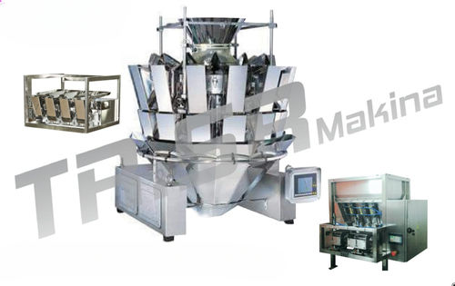 Peseuse associative - TR.SR Makina ith. ihr. San.ve Tic.Ltd.Şti., - pour l'industrie agroalimentaire / en acier inoxydable / à 14 têtes