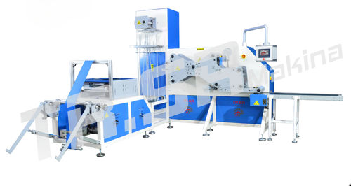 Machine de pliage de tissus - TR.SR Makina ith. ihr. San.ve Tic.Ltd.Şti., - automatique / de coupe / pour l'industrie pharmaceutique