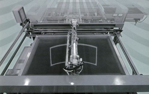 Sérigraphieuse automatique - NAKASAKU Co., Ltd. - multicolore / pour l'industrie du verre / de haute précision