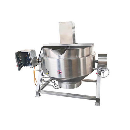 Cuiseur industriel à double enveloppe - QJC series - Zhucheng Jiapin Food Machinery Co., Ltd. - à gaz / batch / avec déchargement par basculement