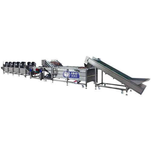 Ligne de lavage alimentaire pour légumes - Zhucheng Jiapin Food Machinery Co., Ltd. - pour fruits / de légumes à feuilles / de tubercules