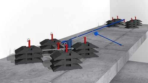 Ligne de vie flexible - Spider - STRUMIN - EN 795 / pour le travail en hauteur / antichute