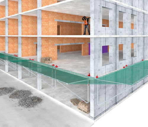 Filet de sécurité anti-chute antichute - T - STRUMIN - pour chantier