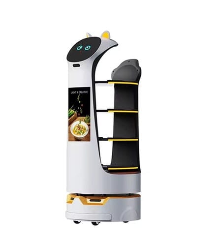 Robot de livraison pour nourriture - Henan Hongtu Machinery Manufacturing Co., Ltd. - pour utilisation en intérieur / pour hôtel / pour hôpital