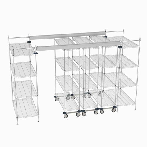 Rayonnage pour entrepôt de stockage - Top-Track - METRO - à étagères / dynamique / mobile
