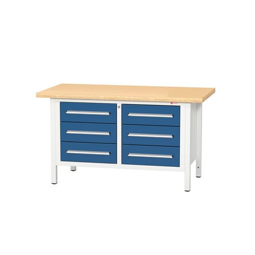 Table de travail avec tiroirs - 1500 6/0 - DRINGENBERG