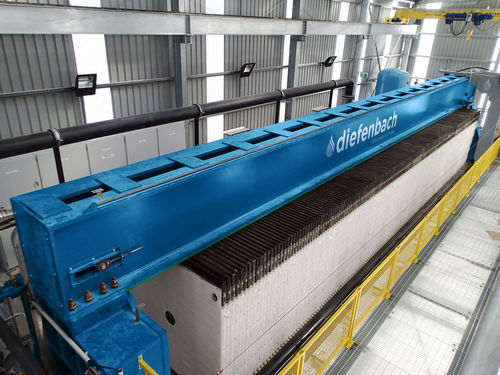 Filtre-presse à poutre haute - OH - Diefenbach srl - à membrane / robotisé / télécommandé