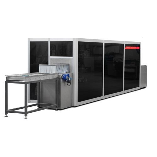 Tunnel de lavage par aspersion - ULTRATECH Srl - pour nettoyage de pièces / automatique / avec convoyeur à bande