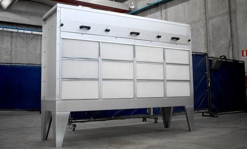 Cabine de peinture à filtre sec - ULTRATECH Srl - à circuit fermé / pour pièces détachées / modulable