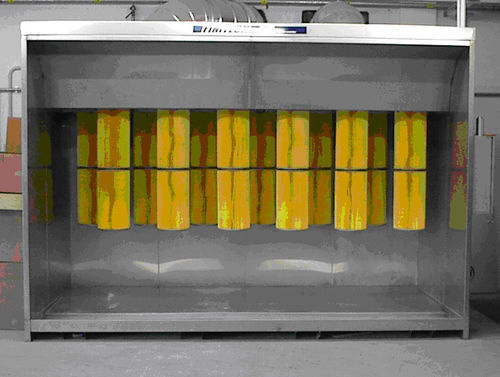 Cabine de poudrage à filtre auto-nettoyant - CVP - ULTRATECH Srl - modulable / automatique