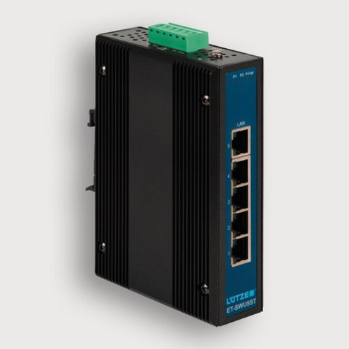 Commutateur Ethernet non administrable - 772000 - LÜTZE - 5 ports / sur rail DIN / mural