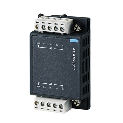 Module d'entrée analogique - ADAM-3617-AE - ADVANTECH - 4 canaux / différentielles
