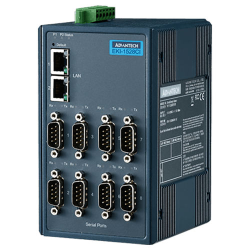 Serveur de périphérique 8 ports - EKI-1528I-DR - ADVANTECH - RS-232 / RS422/RS485 / Ethernet