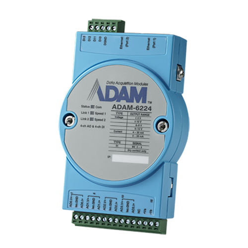 Module de sortie déportées - ADAM-6224 - ADVANTECH - analogique / Modbus TCP / Ethernet
