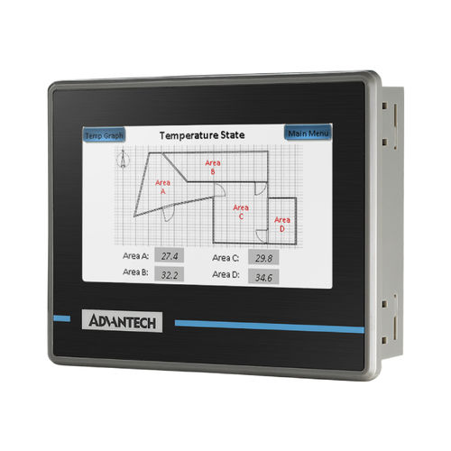 Terminal opérateur à écran tactile résistif - WOP-204K - ADVANTECH - encastrable / 480 x 272 / RISC