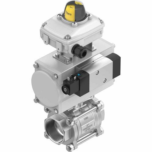 Actionneur pour vannes à boisseau sphérique pneumatique - KVZB     - FESTO - type quart de tour / 90° / simple effet