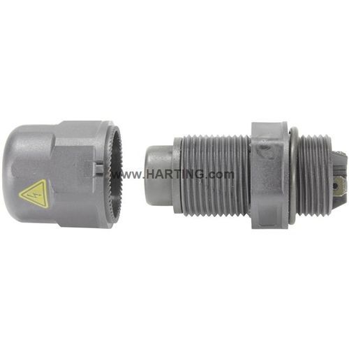 Traversée de cloison pour bride - HARAX® - HARTING - pour le cuivre / de panneaux / de prise