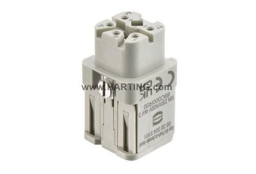 Connecteur d'alimentation électrique - Han 4A - HARTING - femelle / à emboîter / 400 V