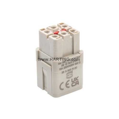 Connecteur d'alimentation électrique - Han Q5/0_I_F_PIT_0.5-2.5 - HARTING - femelle / à emboîter / de courant