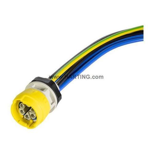 Traversée de cloison pour panneaux - S15_PFT_STR-FM_DC_F_6P - HARTING - pour panneau frontal / multipassage / IP65