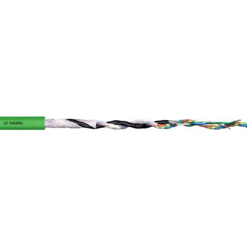 Câble électrique de données - CFTHERMO - igus® - à retardateur de flamme / résistant à l'huile / pour capteur