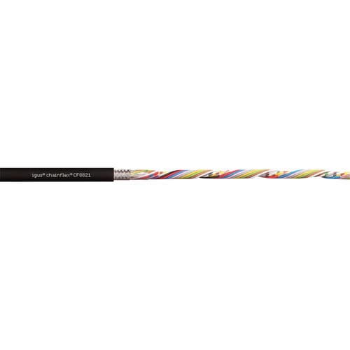 Câble électrique de données - CF8821 - igus® - à retardateur de flamme / blindé / pour environnements sévères