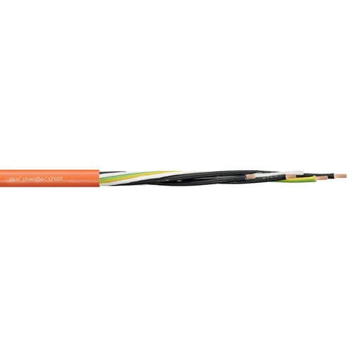 Câble électrique d'alimentation - CF885 - igus® - à retardateur de flamme / résistant à l'huile / blindé