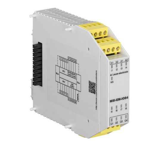 Module E/S numérique - MSI-EM-IO84-03 - Leuze electronic GmbH + Co. KG - Ethernet / avec sortie relais / de sécurité