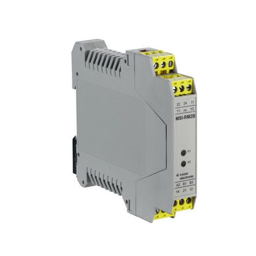 Relais de sécurité d'arrêt d'urgence - MSI-RM2B-01 - Leuze electronic GmbH + Co. KG - 2NO / NO/NF / 1NF