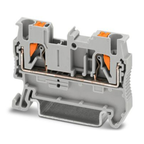 Bloc de jonction enfichable - PT 2,5 - PHOENIX CONTACT GmbH & Co. KG - push-in / de traversée / gris