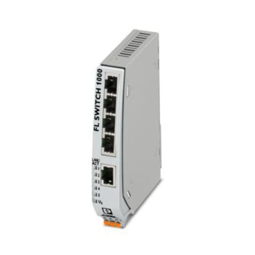 Commutateur Ethernet non administrable - FL SWITCH 1005NT - PHOENIX CONTACT GmbH & Co. KG - 5 ports / sur rail DIN / RJ45