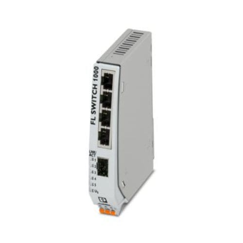 Commutateur Ethernet non administrable - FL SWITCH 1004NT-SFX - PHOENIX CONTACT GmbH & Co. KG - 5 ports / sur rail DIN / RJ45