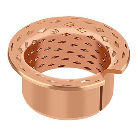 Palier lisse en bronze massif - MBZ-B09 - GGB - cylindrique / à bride / auto-lubrifiant