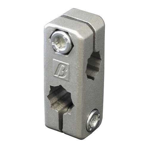 Connecteur de tube rond - 4859 - BETT SISTEMI - carré / en aluminium / en acier