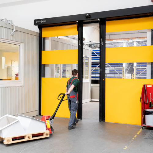 Porte multi-lames - ECOSPRINT&reg; - Butzbach GmbH Industrietore - à enroulement horizontal / piétonne / en acier inoxydable