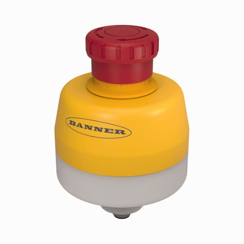 Bouton poussoir d'arrêt d'urgence - SSA-EB1PLYR-0DECQ8 - TURCK - IP65 / en plastique / lumineux
