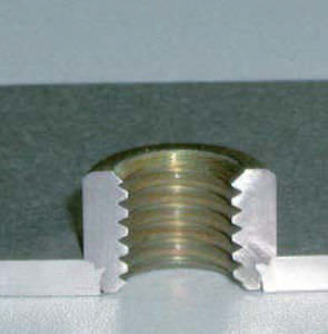 Insert fileté - Clifa® AL - Kerb Konus - à presser / en métal / plat