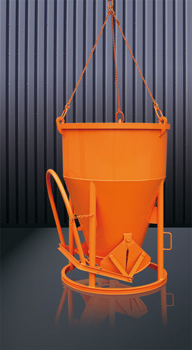 Benne à béton conique - 1012 series - Eichinger Equipement - à fond ouvrant