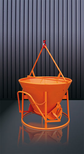 Benne à béton conique - 1014 series - Eichinger Equipement - à fond ouvrant