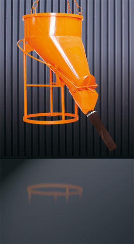 Benne à béton conique - 1023 series - Eichinger Equipement - avec tuyau de vidange