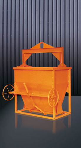 Benne à béton rectangulaire - 1093 (H) - Eichinger Equipement - à fond ouvrant