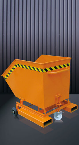Benne basculante pour chariot élévateur - 2041 series - Eichinger Equipement - avec roues / ouvert / à agrégats
