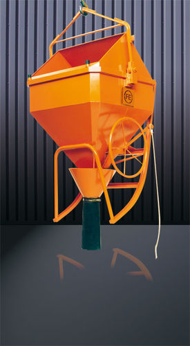 Benne à béton octogonale - 1038H series - Eichinger Equipement - avec tuyau de vidange