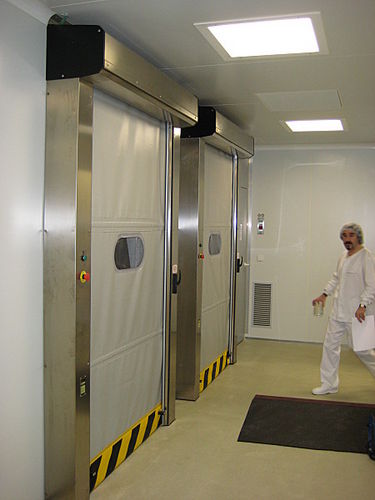 Porte à enroulement - Hermetic-Roll - Puertas Angel Mir - pour salle blanche / industrielle / rapide