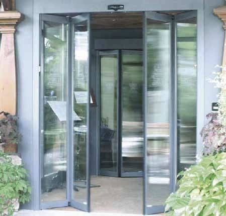 Porte coulissante - FFM  - Puertas Angel Mir - en verre / pour l'extérieur / automatique