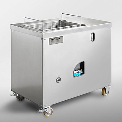 Cuve de nettoyage - Micro + Hega Surfaces GmbH - de paniers / pour petites pièces / en acier