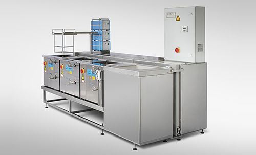 Système de nettoyage à ultrasons - Micro + Hega Surfaces GmbH - automatique / de process / pour grandes pièces