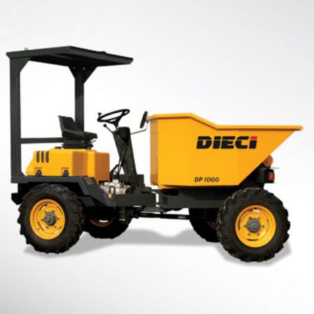 Dumper sur pneus - DP1000 T - DIECI S.r.l. - diesel / à déchargement frontal / autochargeuse
