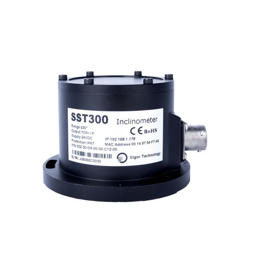 Inclinomètre IP67 - SST300 - Shanghai Vigor Technology Development Co., Ltd. - mono-axe / RS-232 / MEMS